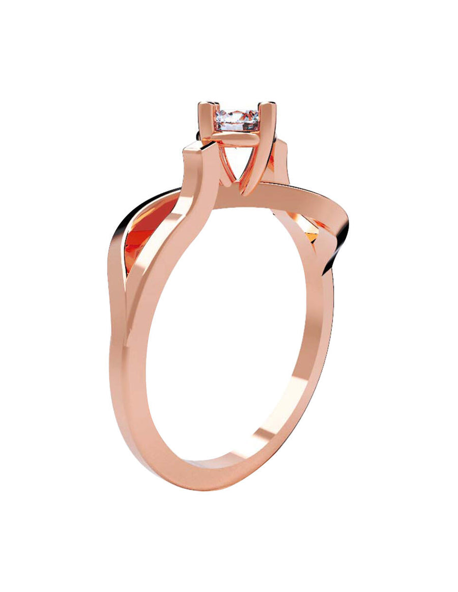 ANILLO DE ORO CON CIRCONIA