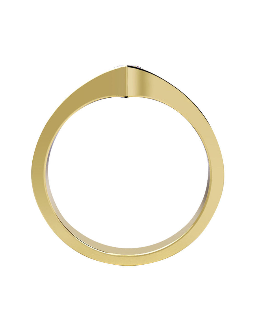 ANILLO DE ORO CON CIRCONIA