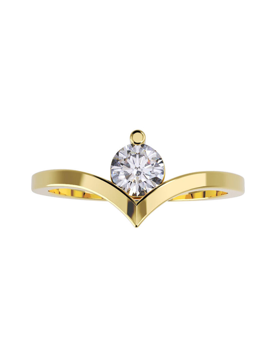 ANILLO DE ORO CON CIRCONIA