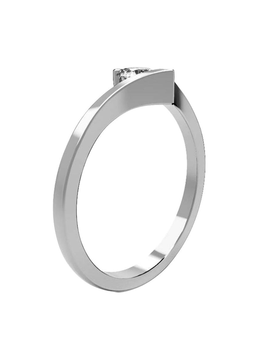 ANILLO DE ORO CON CIRCONIA