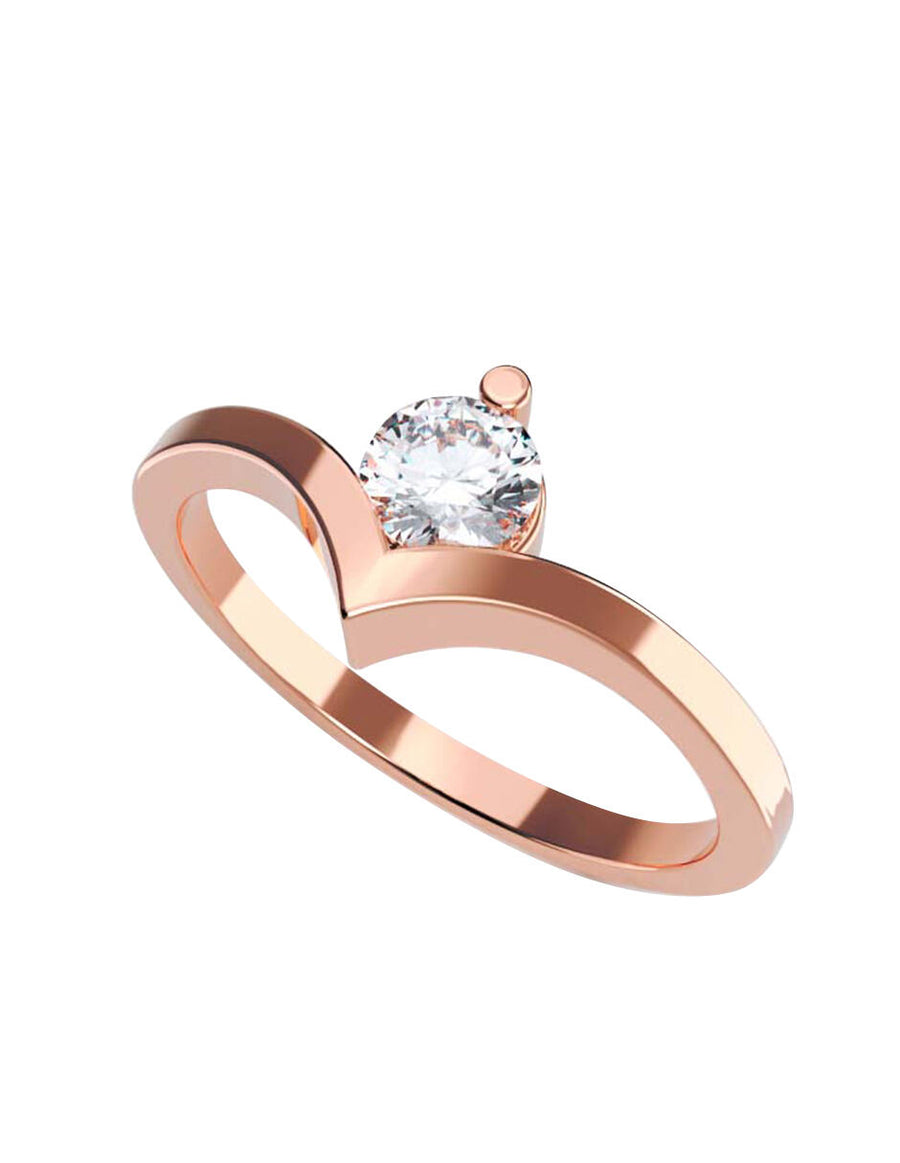 ANILLO DE ORO CON CIRCONIA