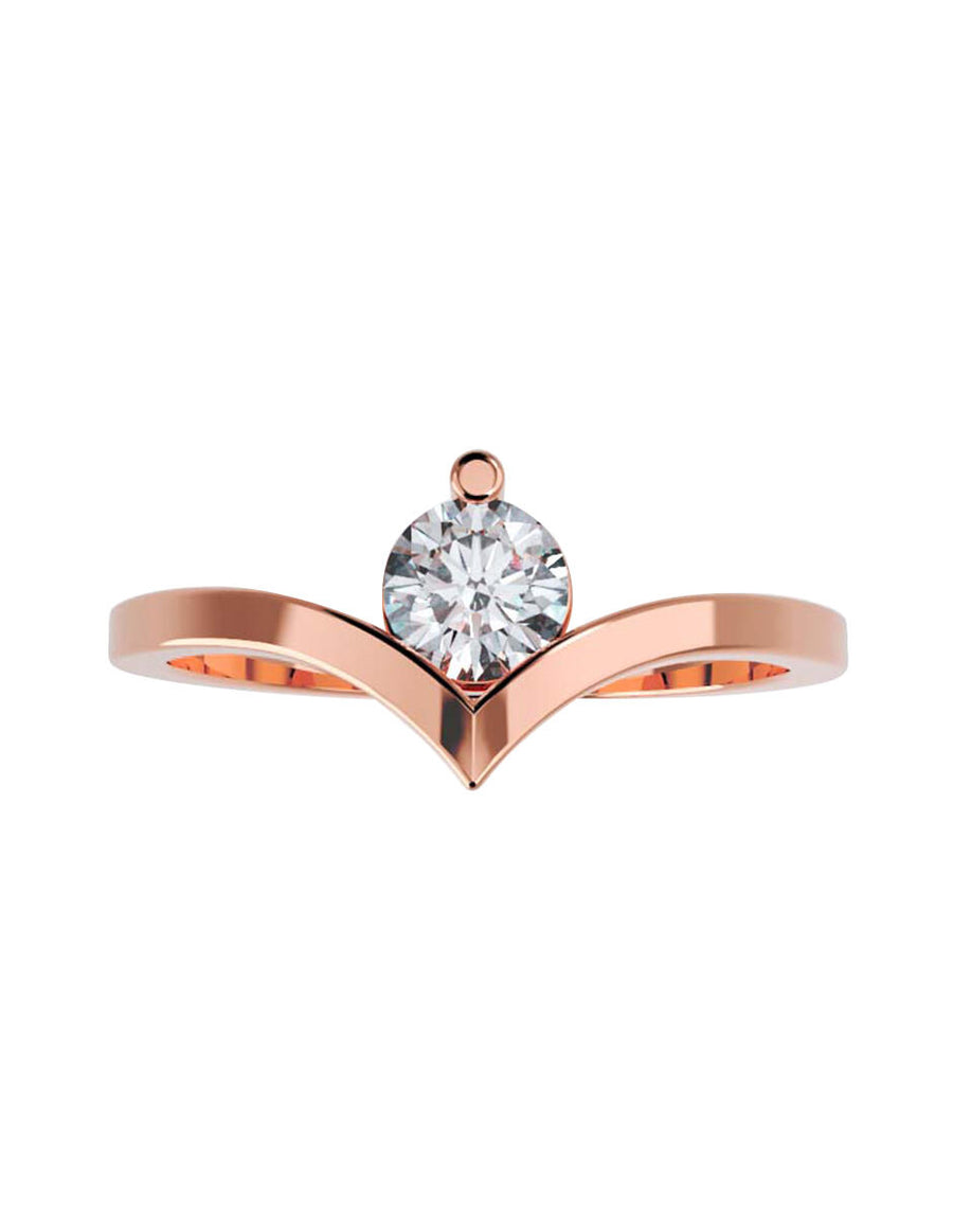 ANILLO DE ORO CON CIRCONIA