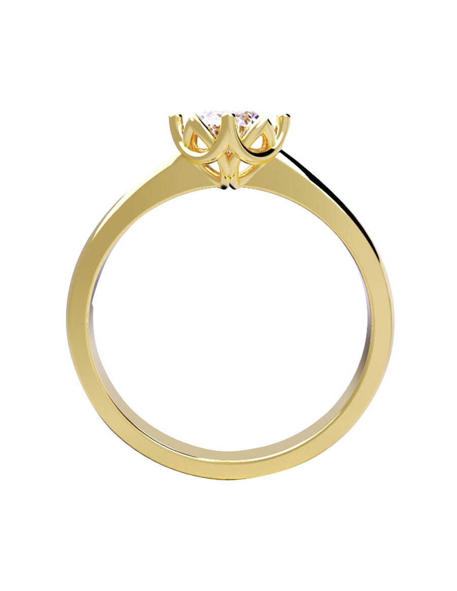 ANILLO DE ORO CON CIRCONIA