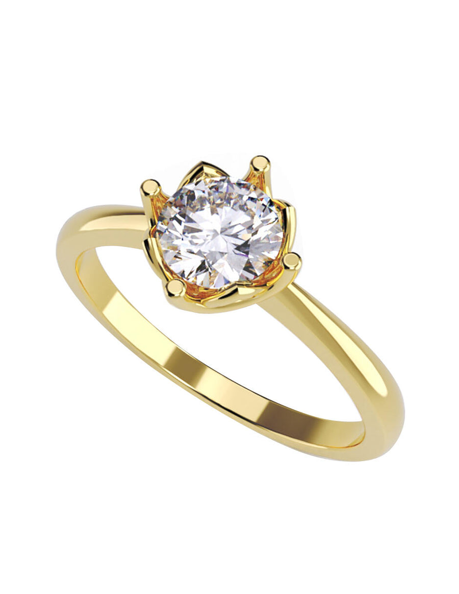 ANILLO DE ORO CON CIRCONIA