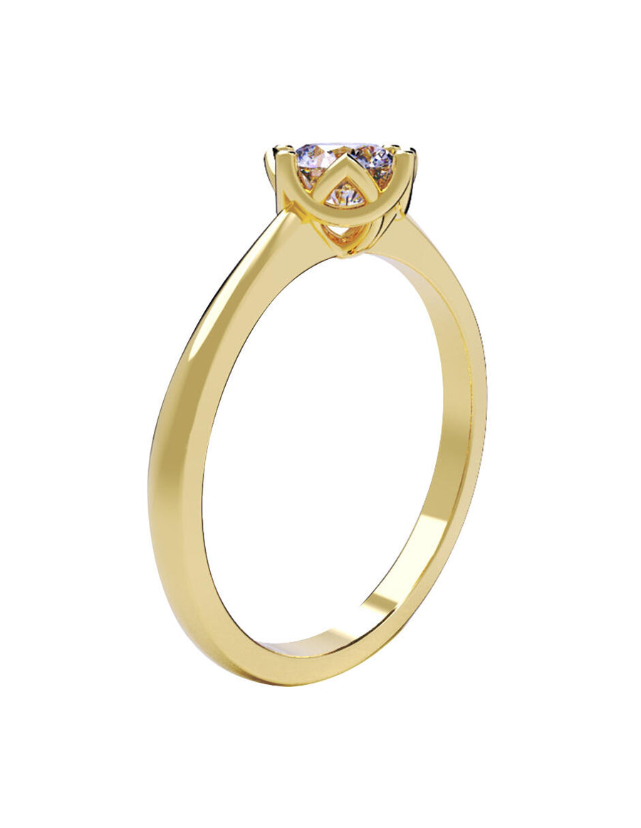 ANILLO DE ORO CON CIRCONIA