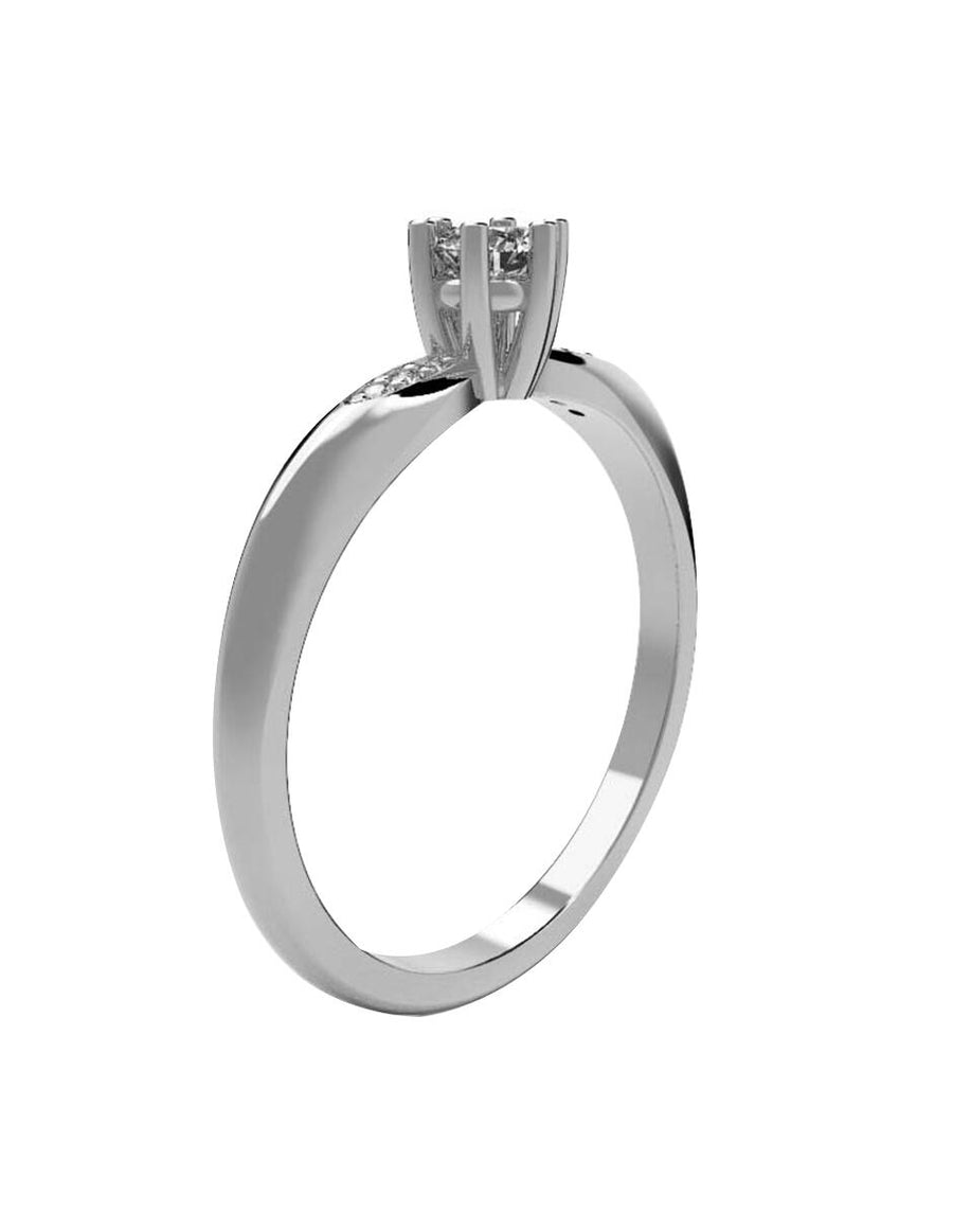 ANILLO DE ORO CON CIRCONIA