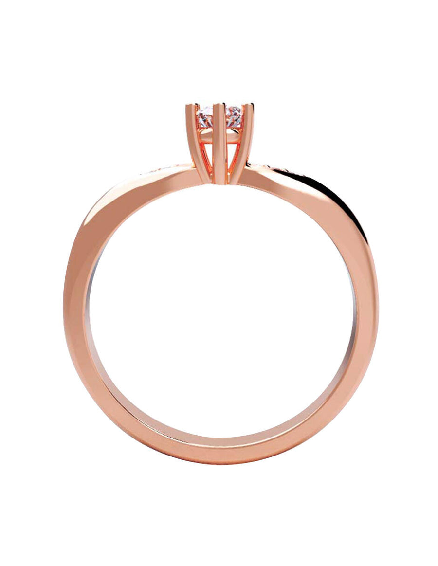 ANILLO DE ORO CON CIRCONIA