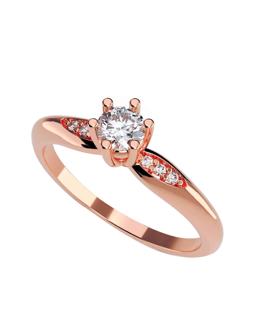 ANILLO DE ORO CON CIRCONIA