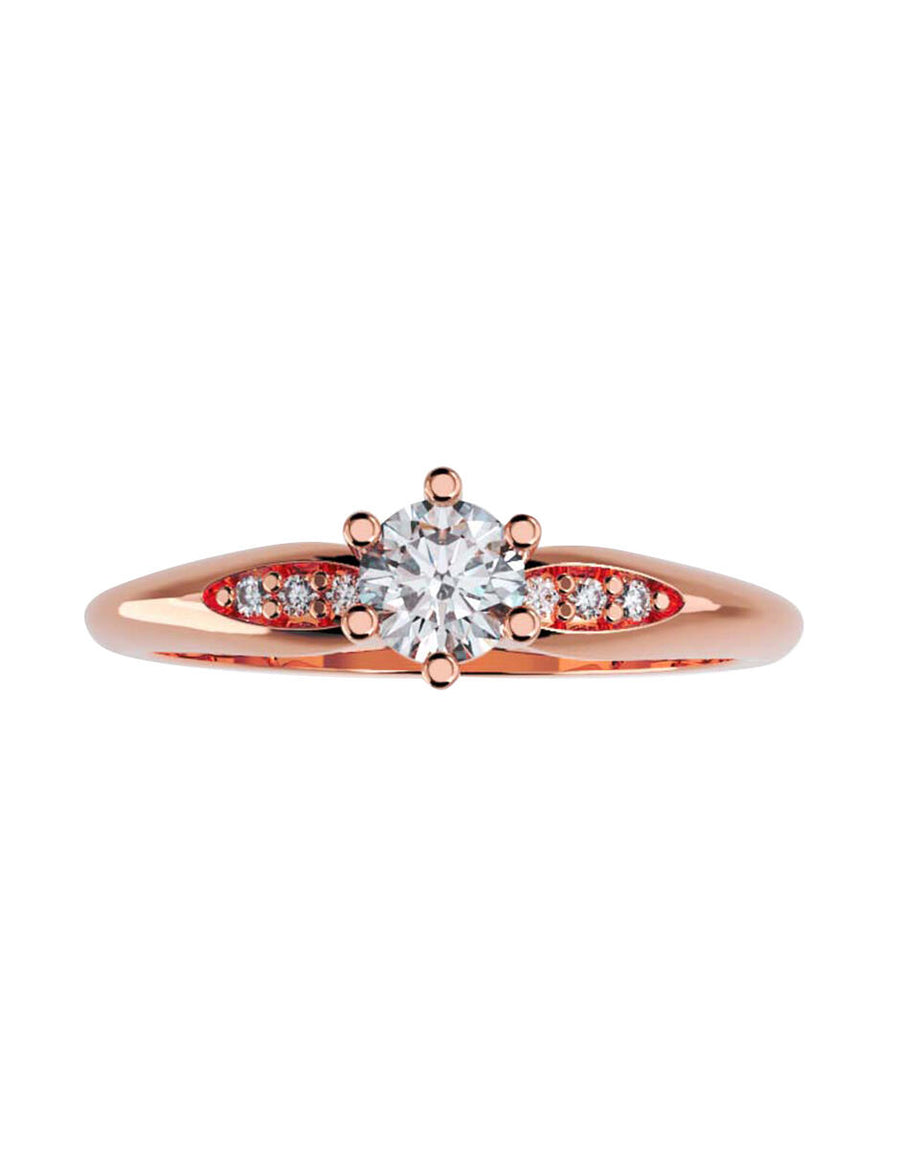 ANILLO DE ORO CON CIRCONIA