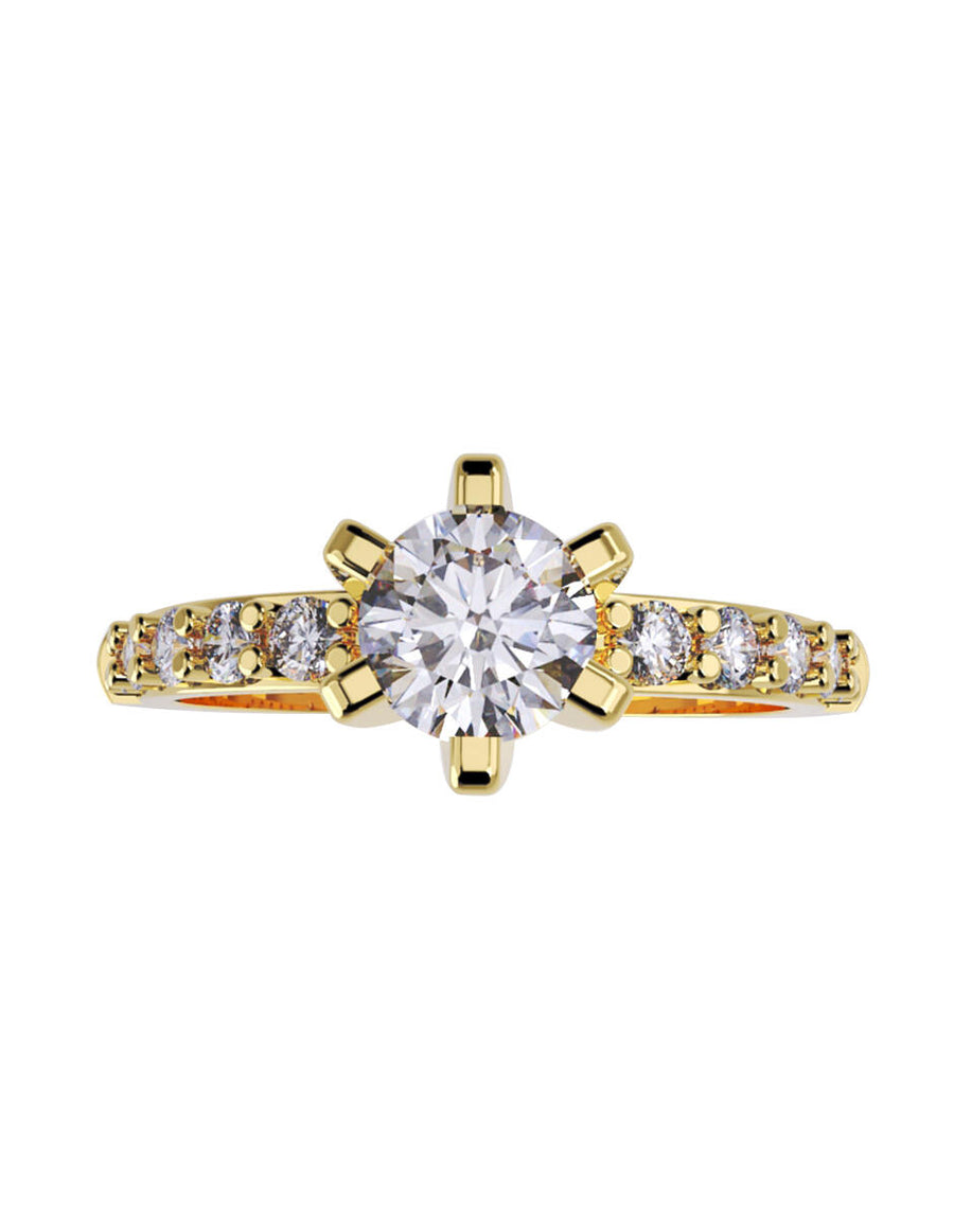 ANILLO DE ORO CON CIRCONIA