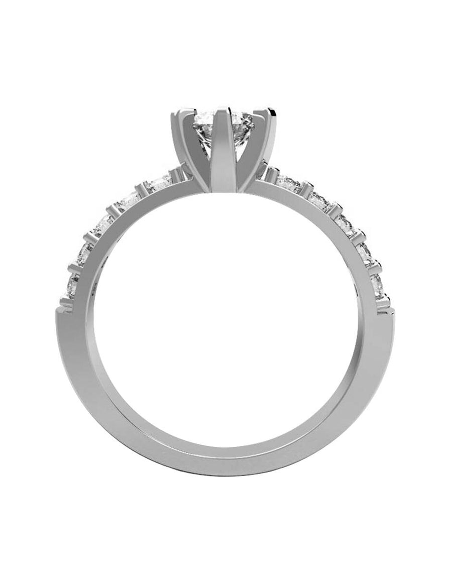ANILLO DE ORO CON CIRCONIA