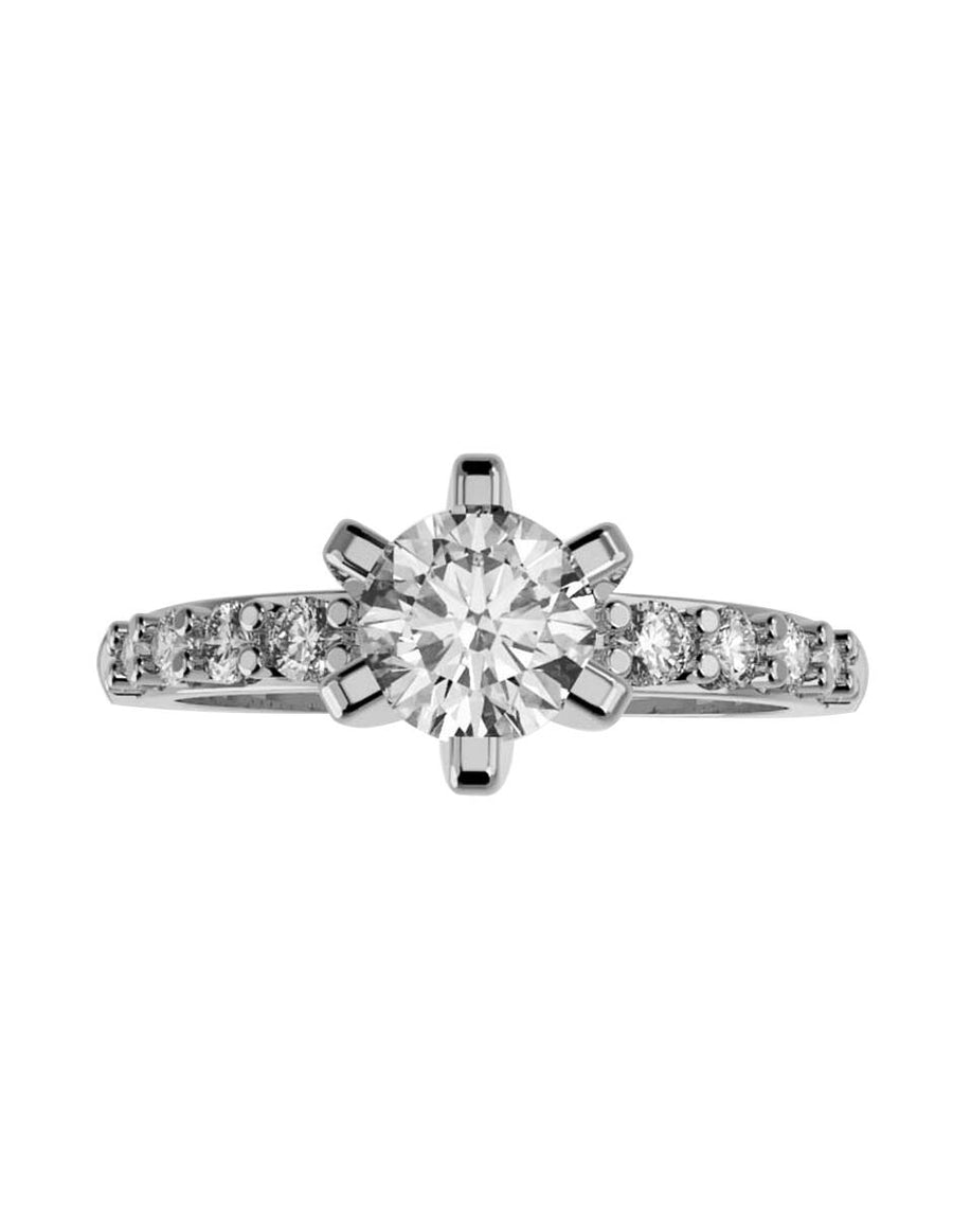 ANILLO DE ORO CON CIRCONIA