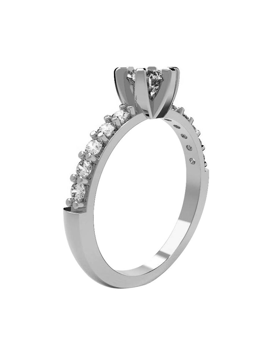ANILLO DE ORO CON CIRCONIA