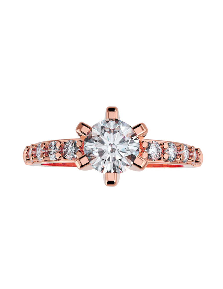 ANILLO DE ORO CON CIRCONIA