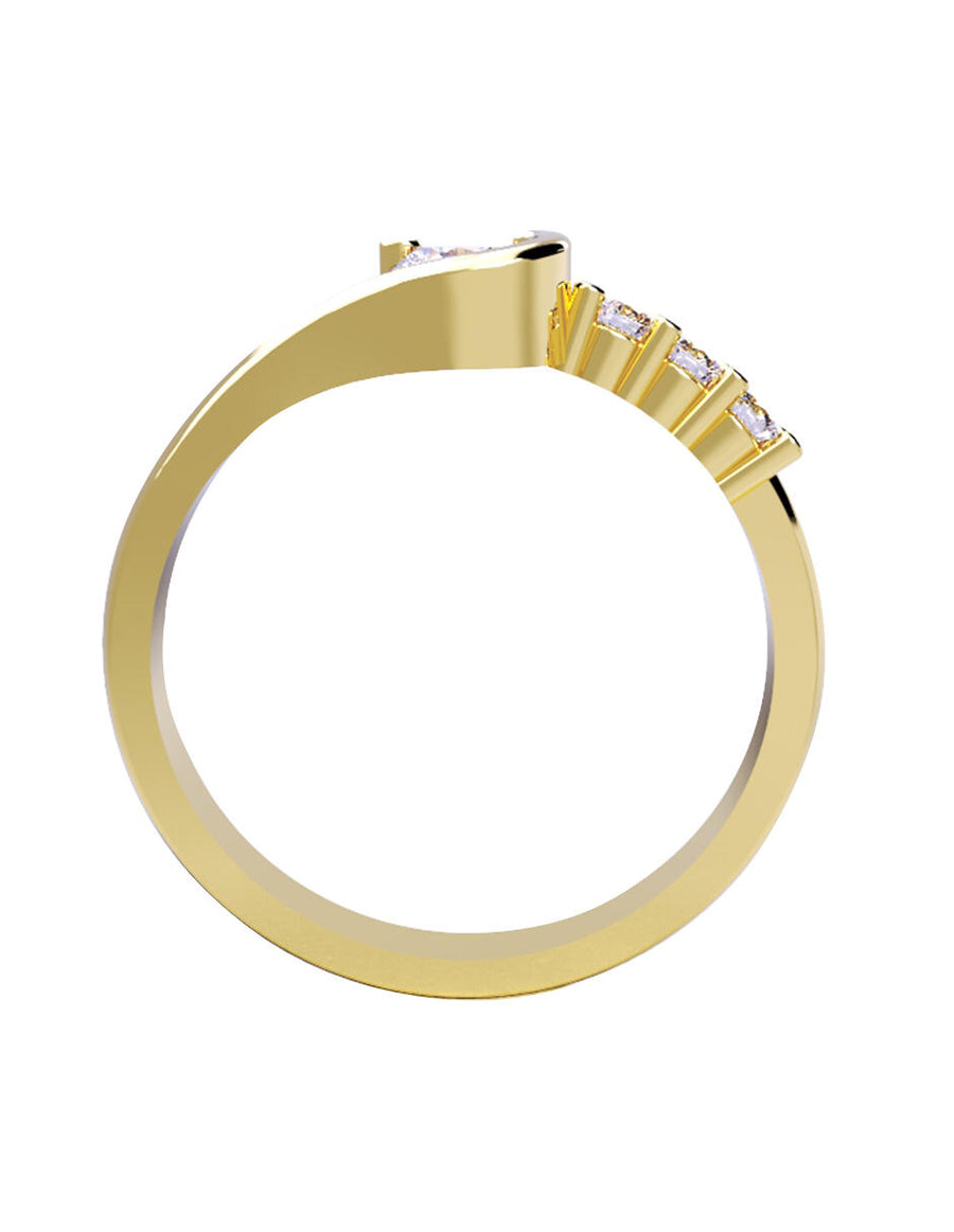 ANILLO DE ORO CON CIRCONIA