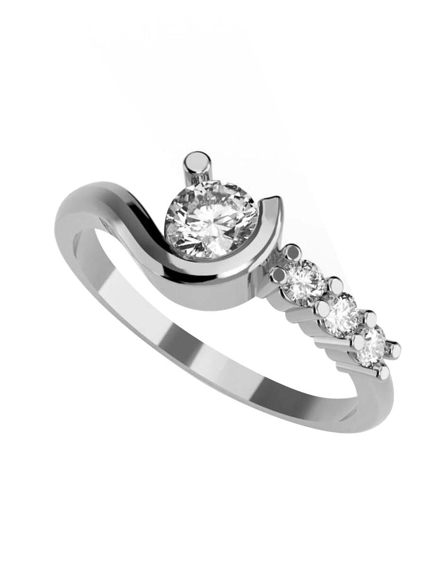 ANILLO DE ORO CON CIRCONIA