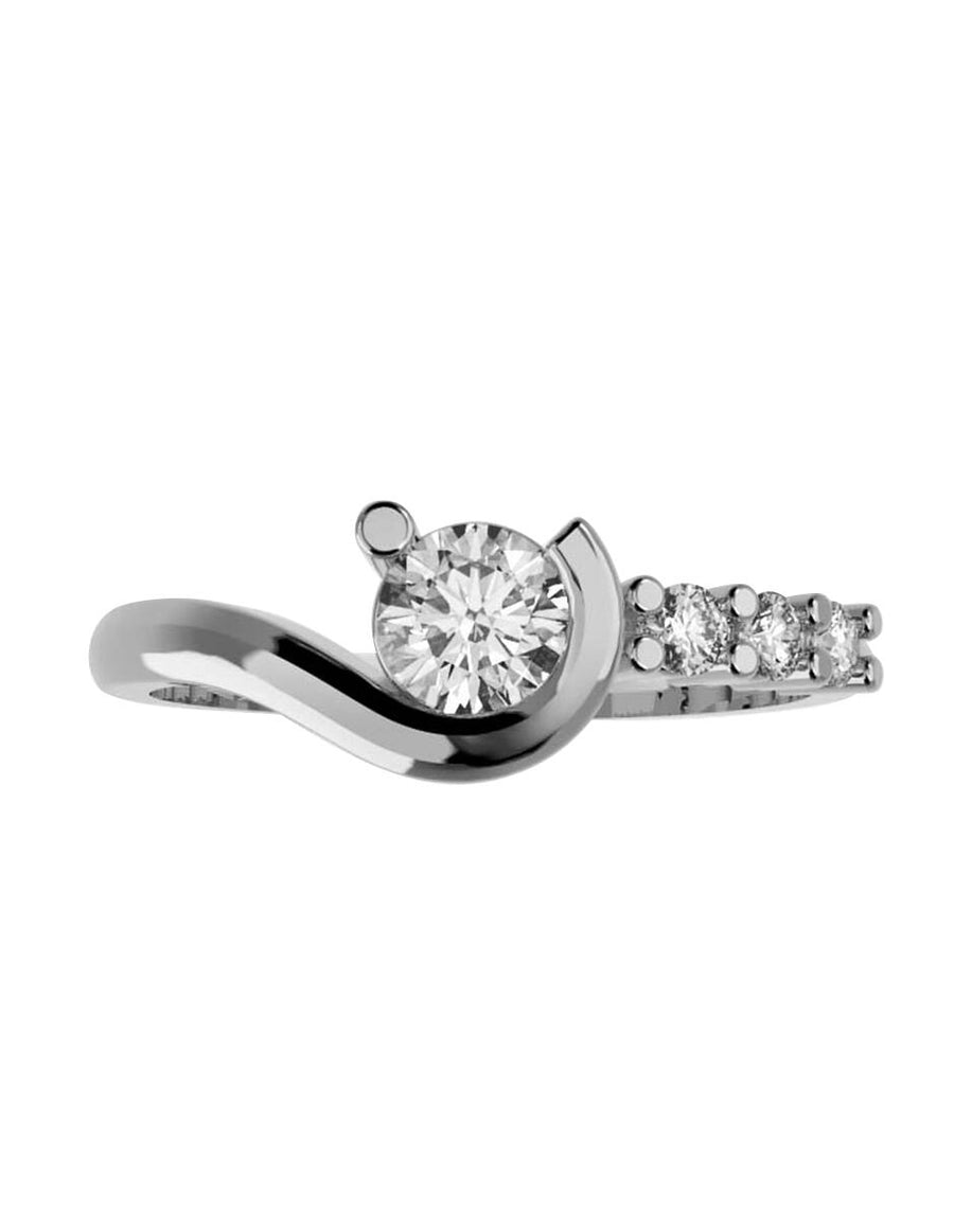 ANILLO DE ORO CON CIRCONIA