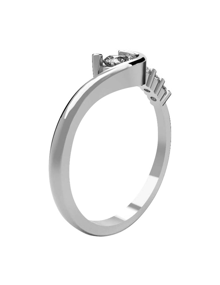 ANILLO DE ORO CON CIRCONIA