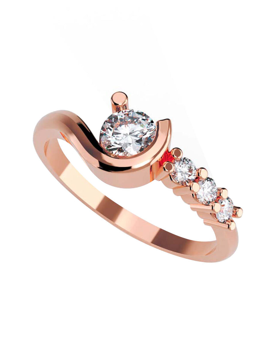 ANILLO DE ORO CON CIRCONIA