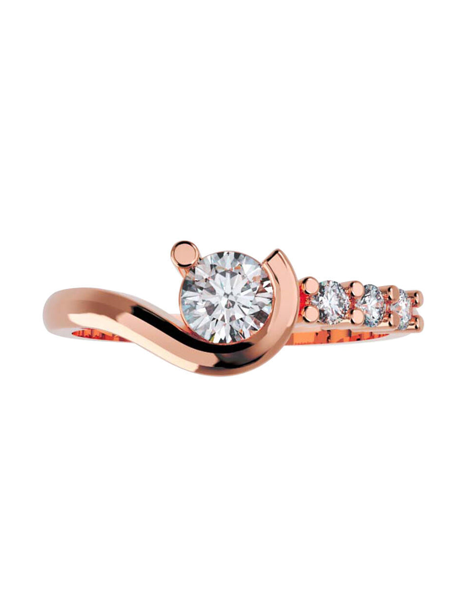 ANILLO DE ORO CON CIRCONIA