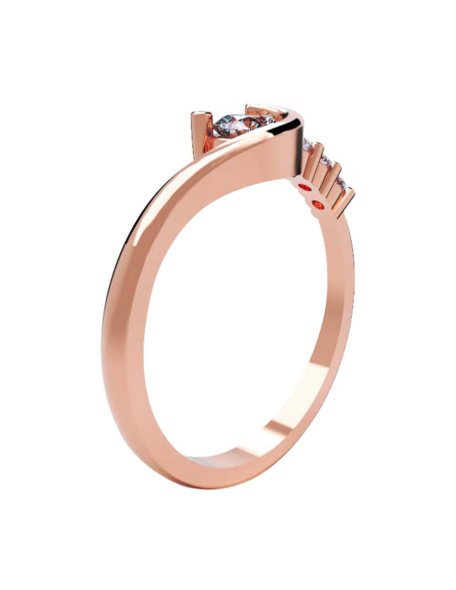 ANILLO DE ORO CON CIRCONIA