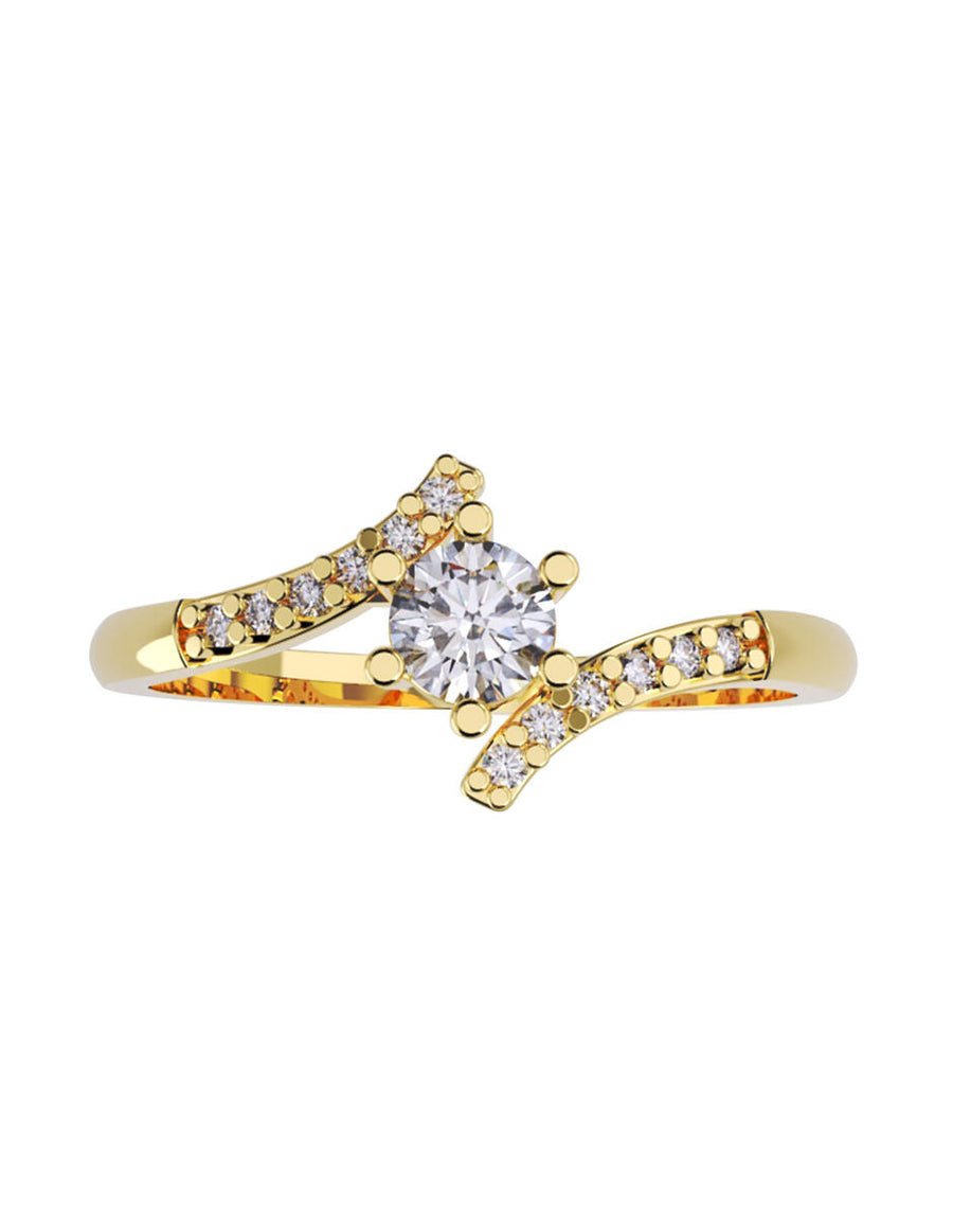 ANILLO DE ORO CON CIRCONIA
