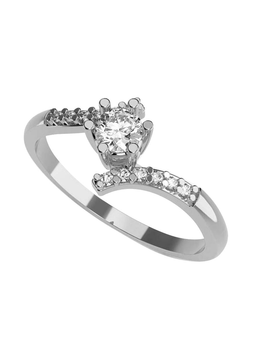 ANILLO DE ORO CON CIRCONIA