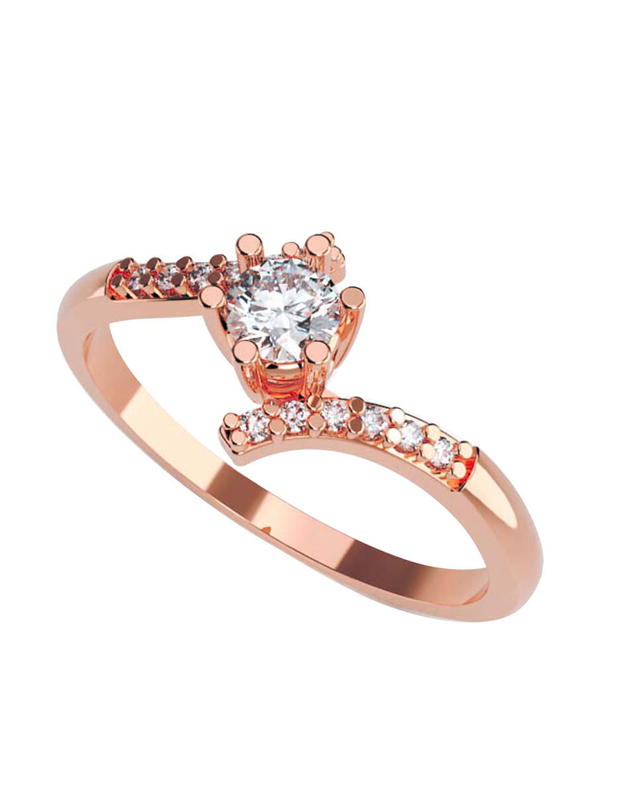 ANILLO DE ORO CON CIRCONIA