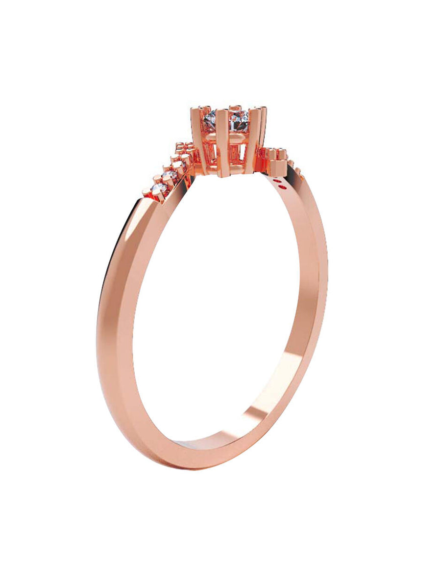 ANILLO DE ORO CON CIRCONIA