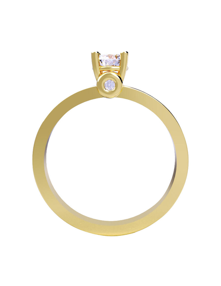 ANILLO DE ORO CON CIRCONIA