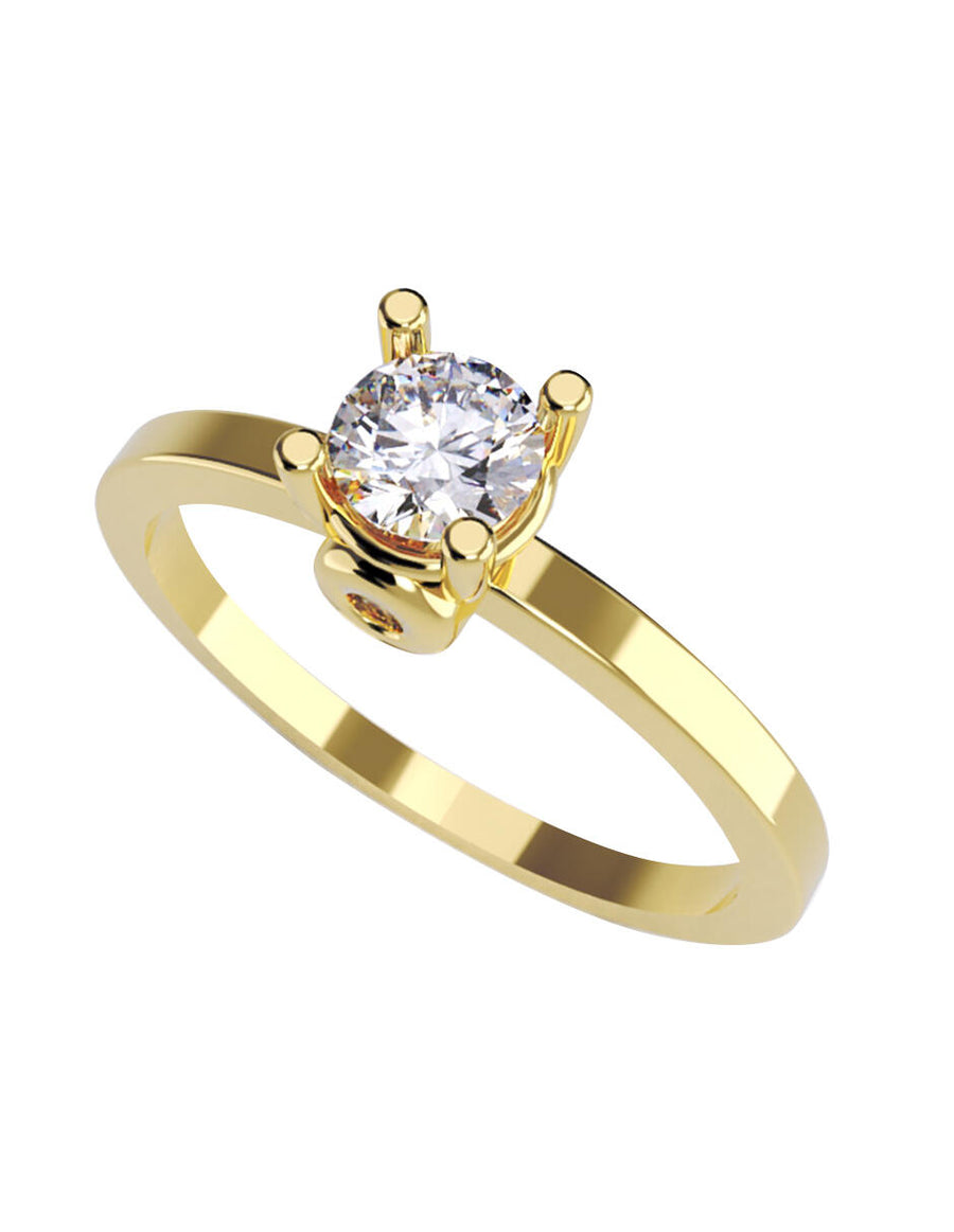 ANILLO DE ORO CON CIRCONIA