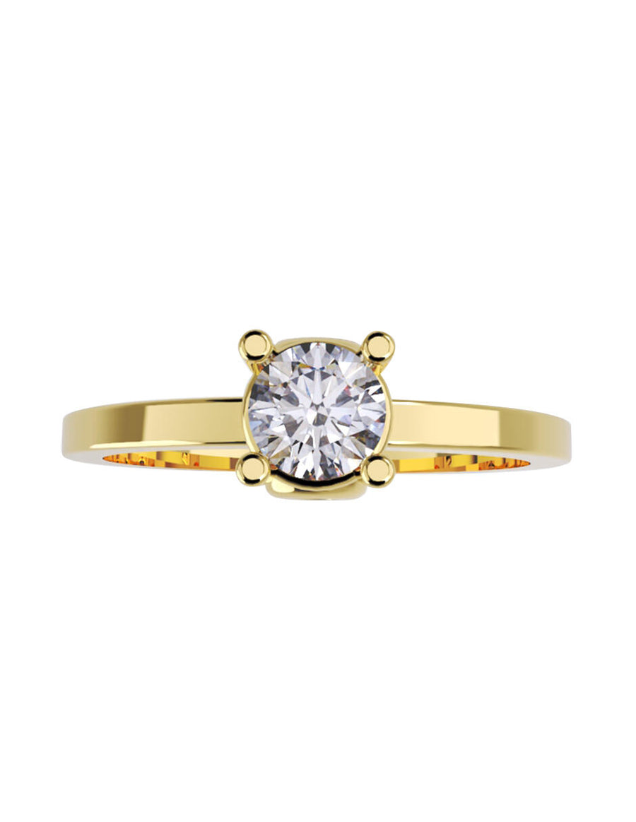 ANILLO DE ORO CON CIRCONIA