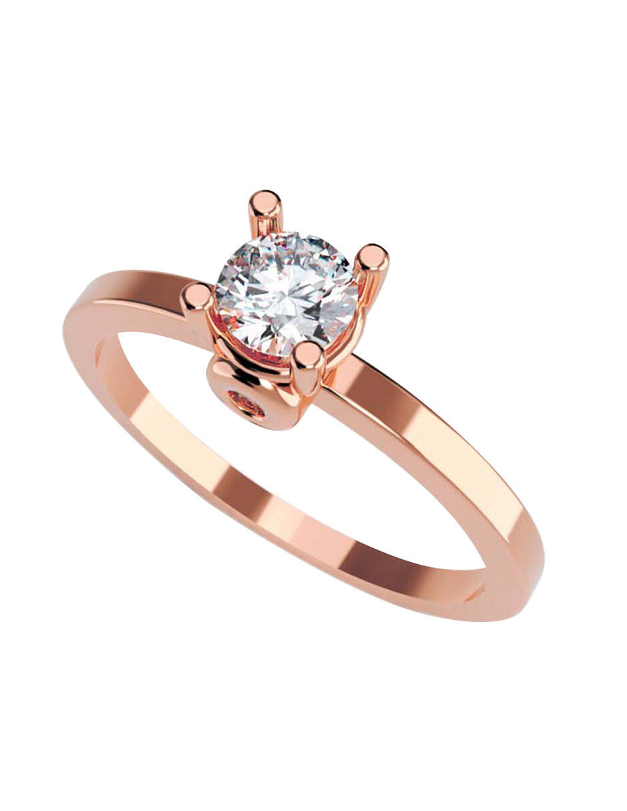 ANILLO DE ORO CON CIRCONIA