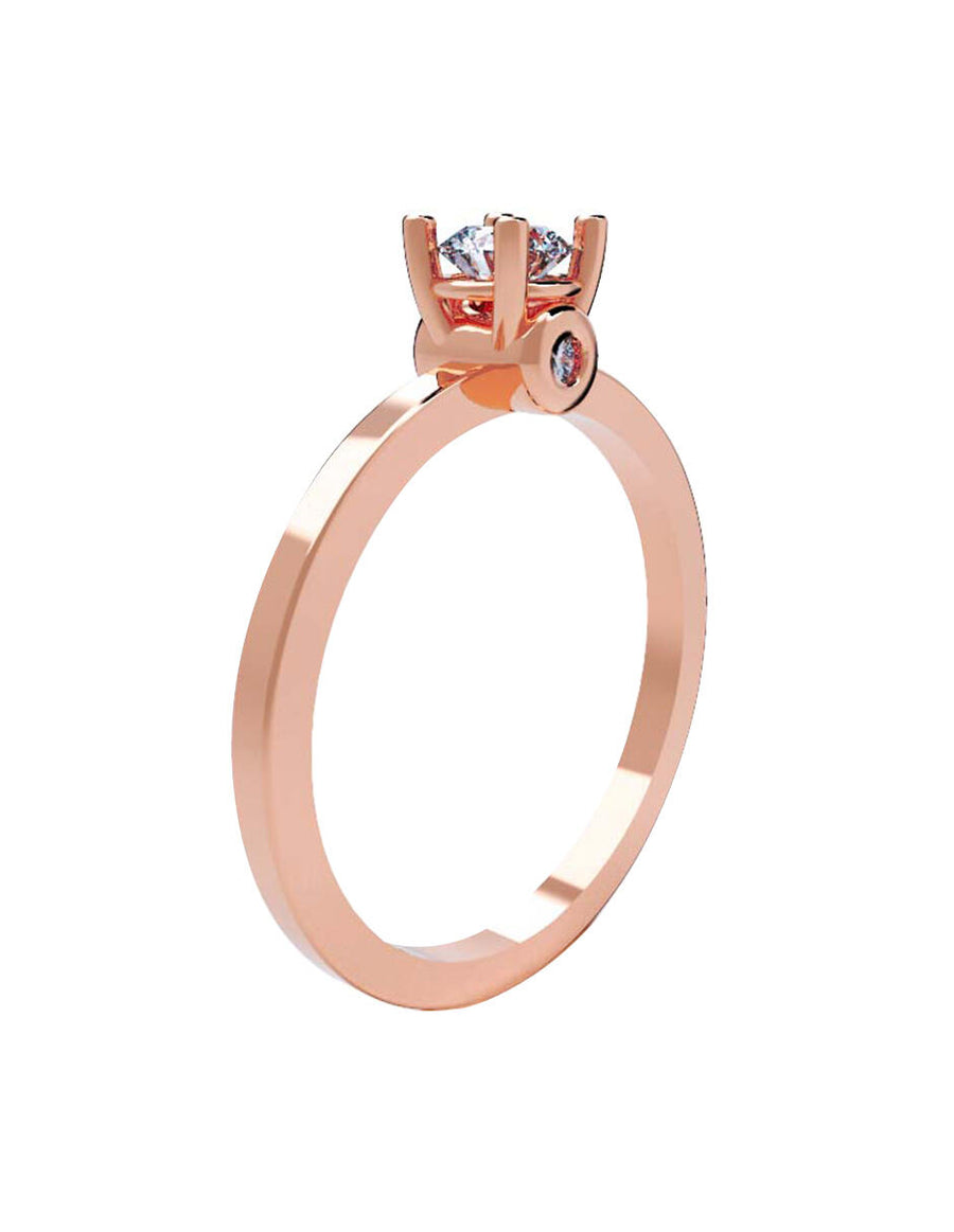 ANILLO DE ORO CON CIRCONIA