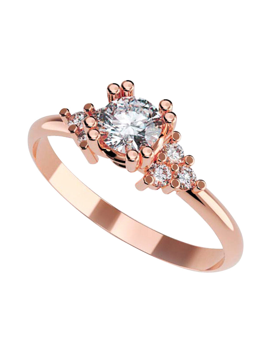 ANILLO DE ORO CON CIRCONIA