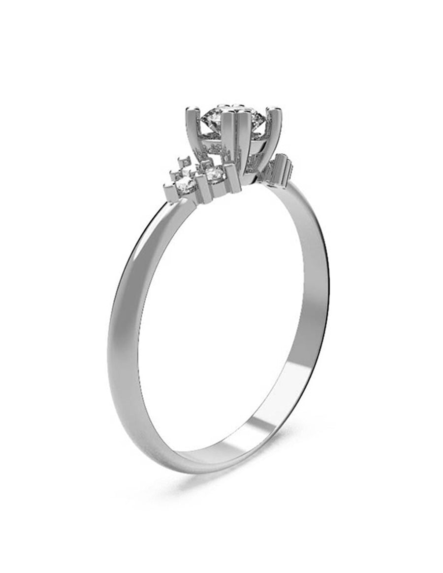 ANILLO DE ORO CON CIRCONIA