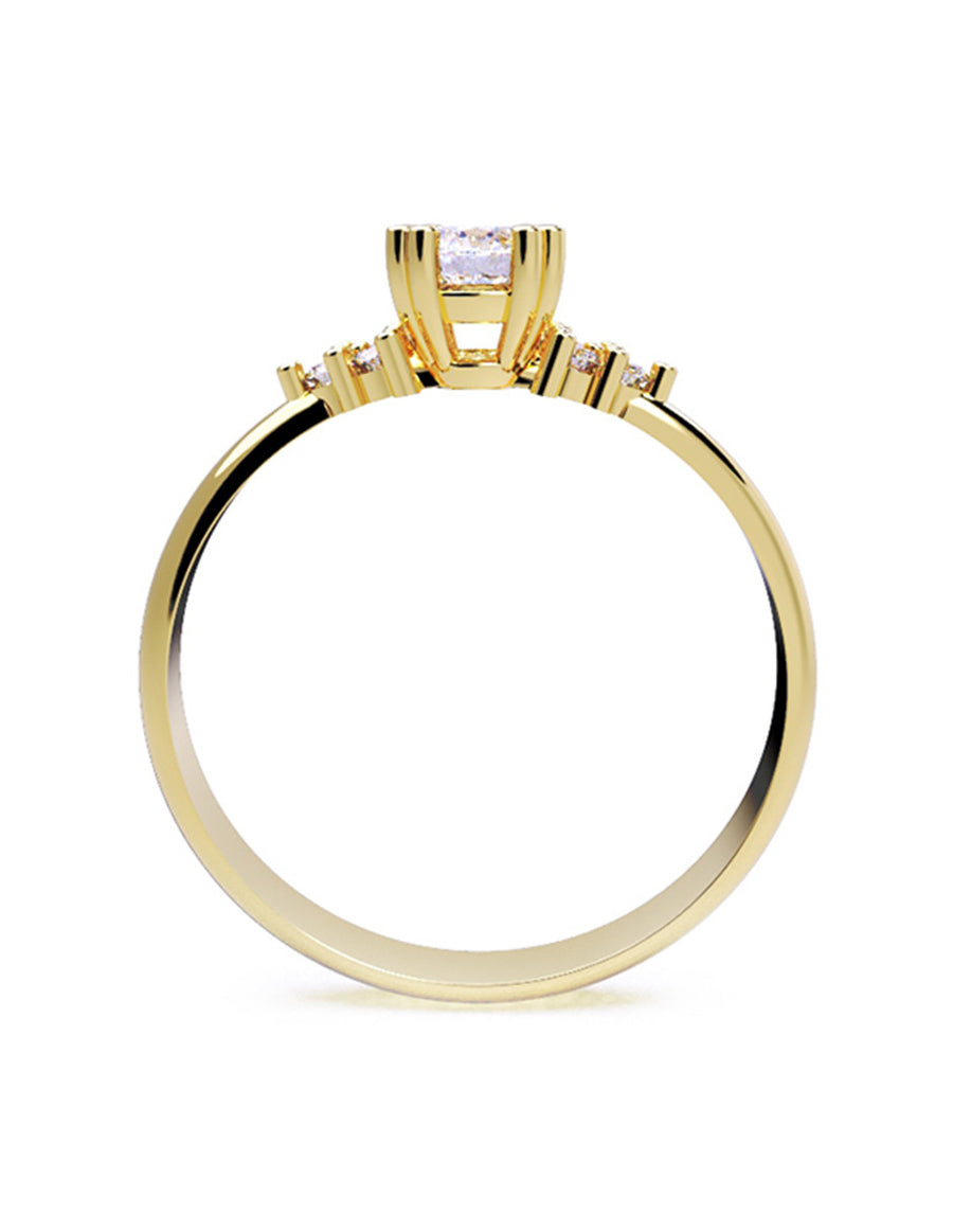 ANILLO DE ORO CON CIRCONIA