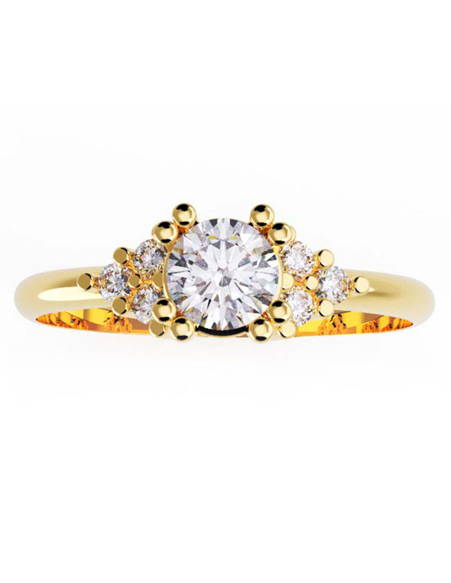 ANILLO DE ORO CON CIRCONIA