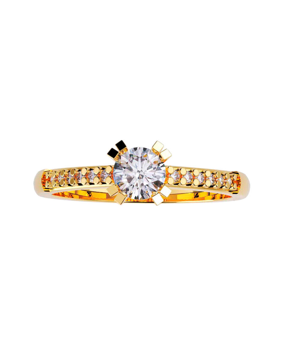 ANILLO DE ORO CON CIRCONIA