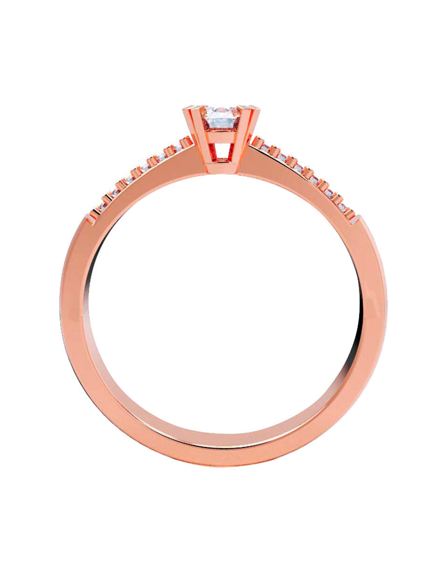 ANILLO DE ORO CON CIRCONIA