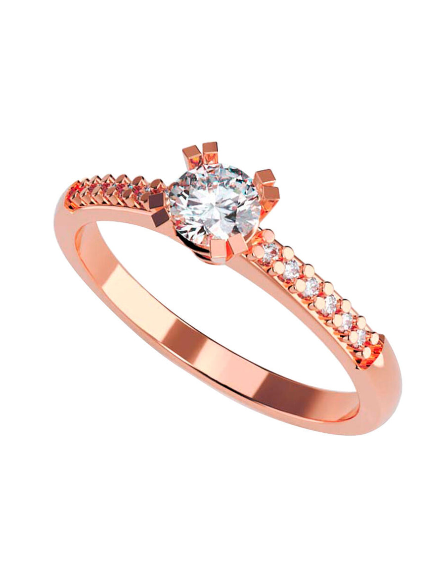 ANILLO DE ORO CON CIRCONIA