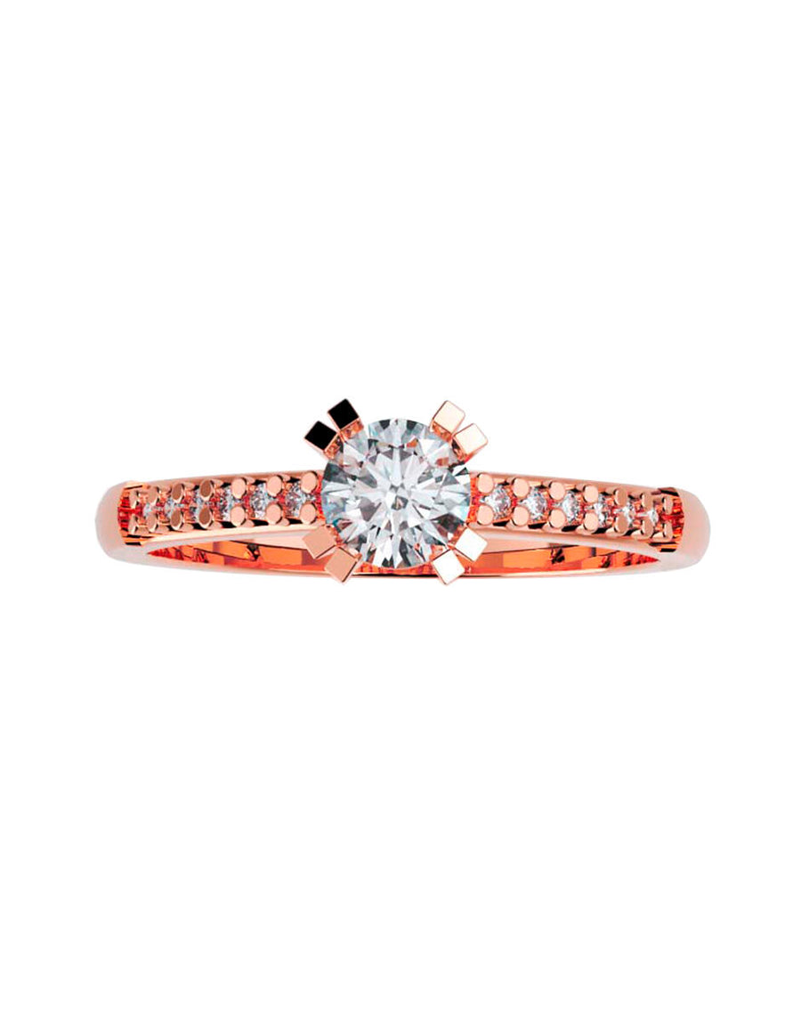 ANILLO DE ORO CON CIRCONIA