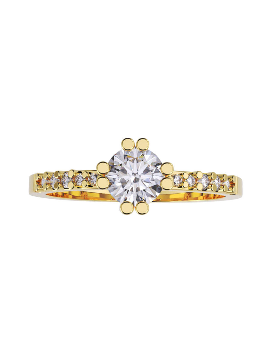 ANILLO DE ORO CON CIRCONIA