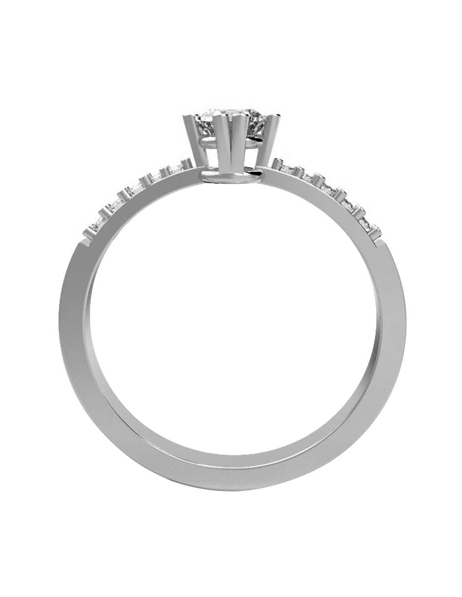 ANILLO DE ORO CON CIRCONIA