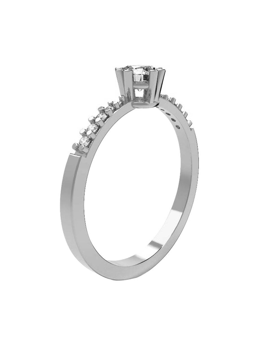 ANILLO DE ORO CON CIRCONIA