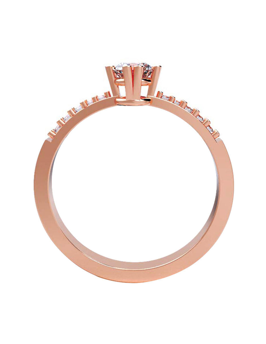ANILLO DE ORO CON CIRCONIA