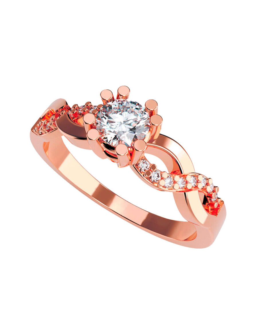 ANILLO DE ORO CON CIRCONIA