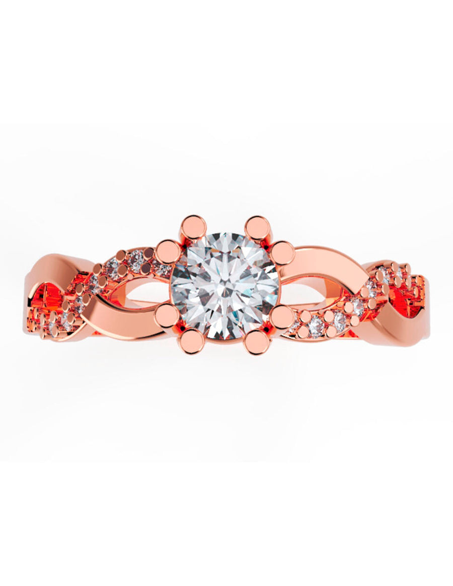 ANILLO DE ORO CON CIRCONIA
