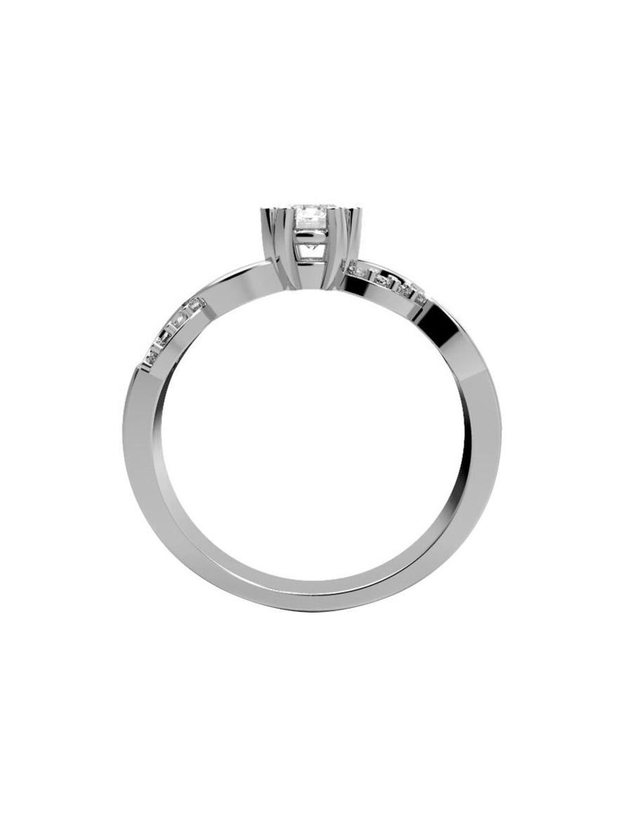 ANILLO DE ORO CON CIRCONIA