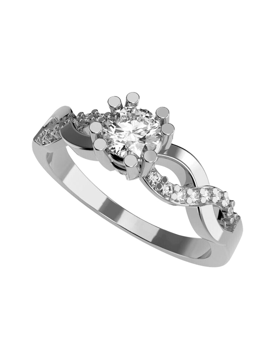ANILLO DE ORO CON CIRCONIA